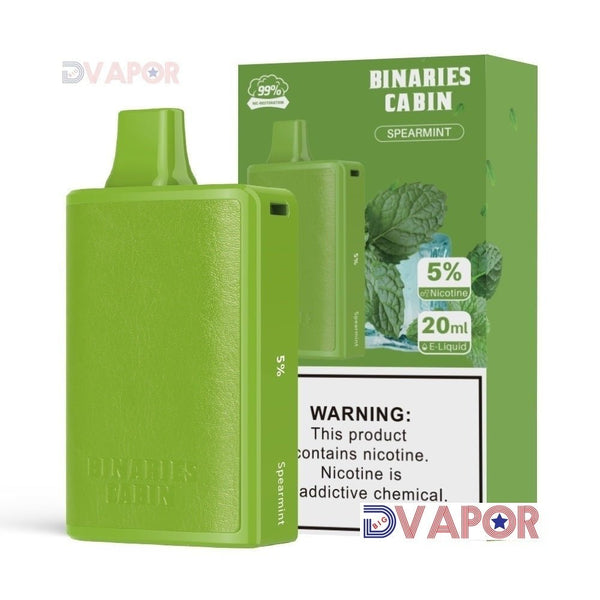 HorizonTech Binaries Cabin 10,000 Puff disposable vape with 20ml e-liquid, shown in a sleek design with colorful branding.
