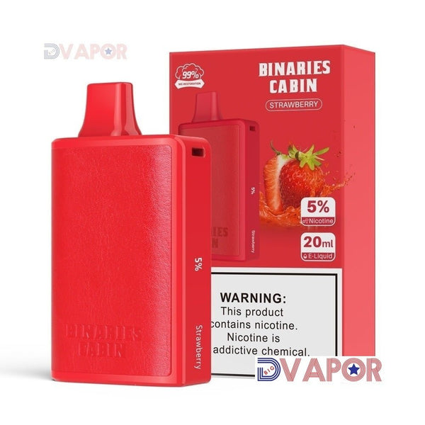 HorizonTech Binaries Cabin 10,000 Puff vape disposable with 20ml e-liquid, featuring sleek design and colorful branding.