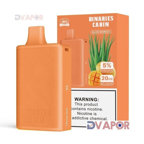 HorizonTech Binaries Cabin 10,000 Puff disposable vape device with 20ml e-liquid, shown in a sleek design.