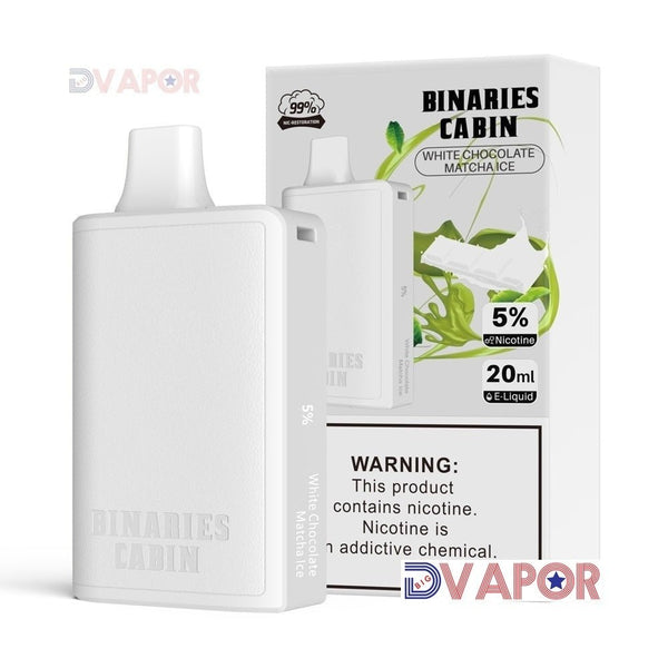 HorizonTech Binaries Cabin disposable vape with 10,000 puffs and 20ml e-liquid, shown in sleek design.