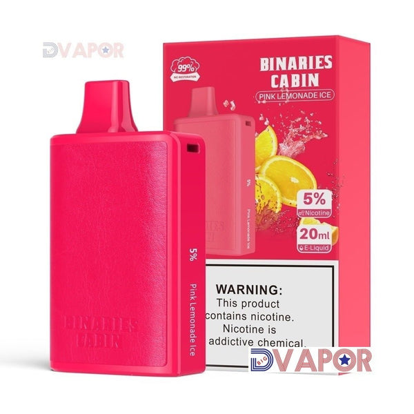HorizonTech Binaries Cabin 10,000 Puff disposable vape device with 20ml e-liquid, shown in a sleek design.
