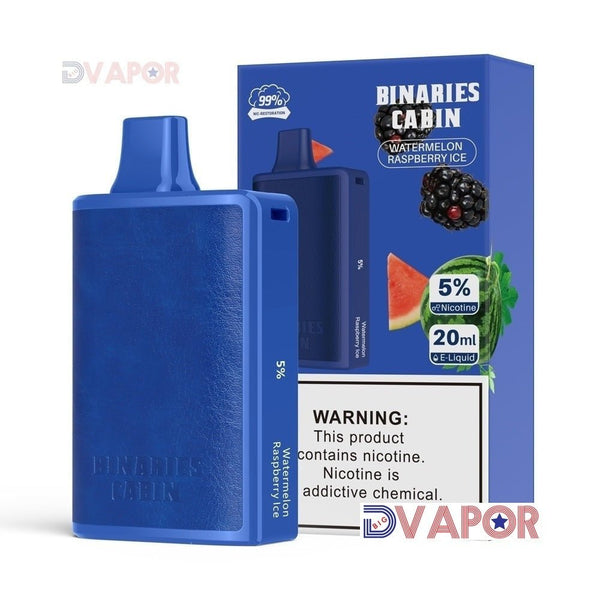 Horizon Tech Binaries Cabin 10,000 Puff disposable vape with 20ml e-liquid, shown with sleek design and branding.