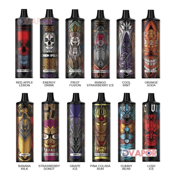 KK Energy Vape Disposable with rechargeable mesh coil, non-refundable, 8000 puffs, in sleek design for easy vaping.