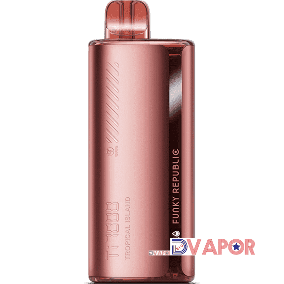 Funky Republic Ti7000 disposable vape in sleek design, featuring a compact, portable vape device with colorful accents.