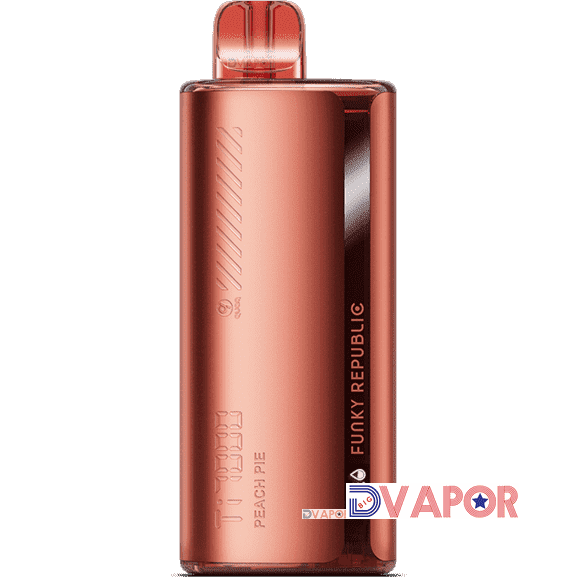 Funky Republic Ti7000 disposable vape in sleek black design, showing the compact, portable vape device on a white background.