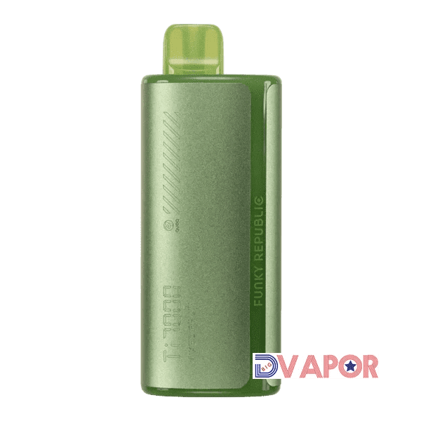 Funky Republic Ti7000 disposable vape in sleek design, featuring colorful branding and a compact, portable shape.