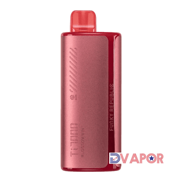 Funky Republic Ti7000 disposable vape, non-refundable clearance item, sleek design with colorful accents on a white background.
