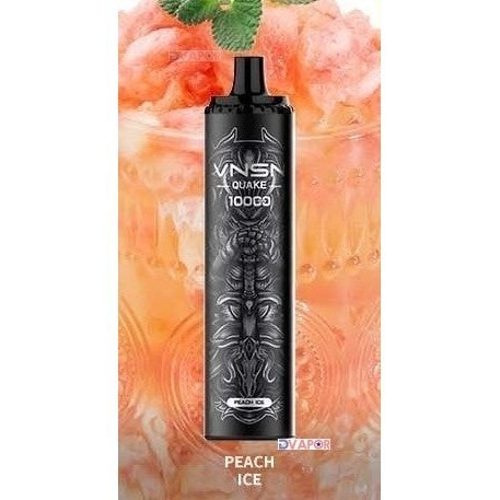 KK Energy VNSN Quake 10,000 Puff disposable vape with 20ml e-liquid, non-refundable clearance item, sleek design.