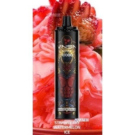 KK Energy VNSN Quake disposable vape with 10,000 puffs and 20ml e-liquid, non-refundable clearance product image.