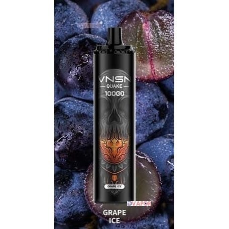 KK Energy VNSN Quake 10,000 Puff disposable vape in 20ml e-liquid, featuring sleek design and compact portable style.