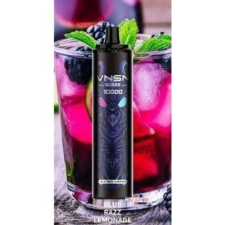 KK Energy VNSN Quake disposable vape with 10,000 puffs and 20ml e-liquid, featuring sleek design and vibrant branding.