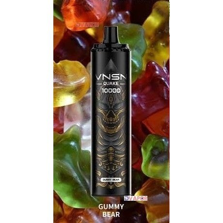 KK Energy VNSN Quake disposable vape with 10,000 puffs and 20ml e-liquid, shown in the product image.