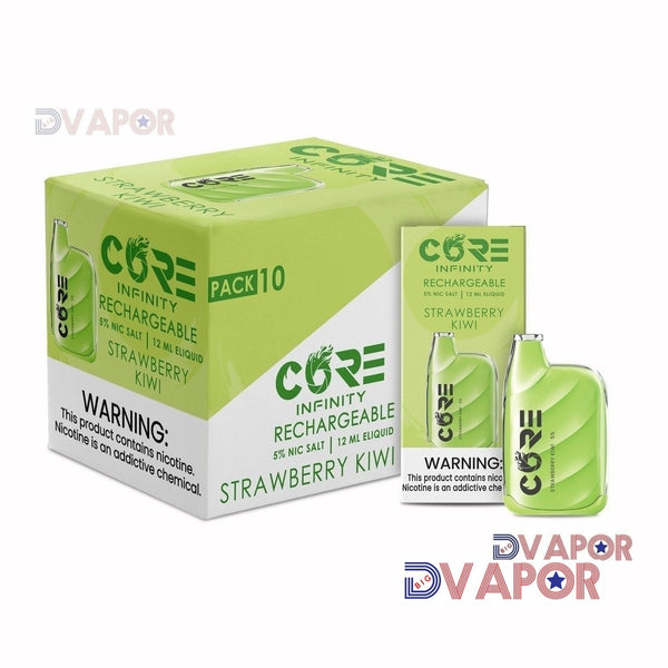 Core Infinity CR6000 disposable vape by Core Labs, 6000 puffs, showing sleek design and mouthpiece.