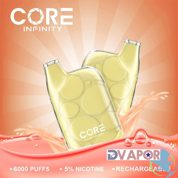 Core Labs Core Infinity CR6000 disposable vape with 6000 puffs, shown in the image. Discontinued vaping device.