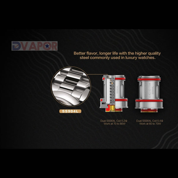 UWELL Crown IV replacement coils pack with four vape coils, designed for use with Crown 4 vaping device.
