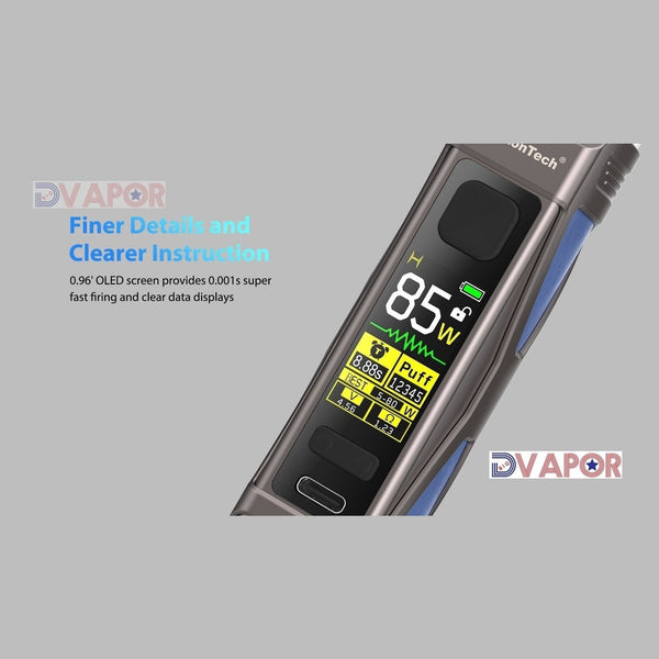 HorizonTech Durandal Mod full kit with 3000mAh battery and 4ml pod tank, showcasing the sleek hardware device and accessories.