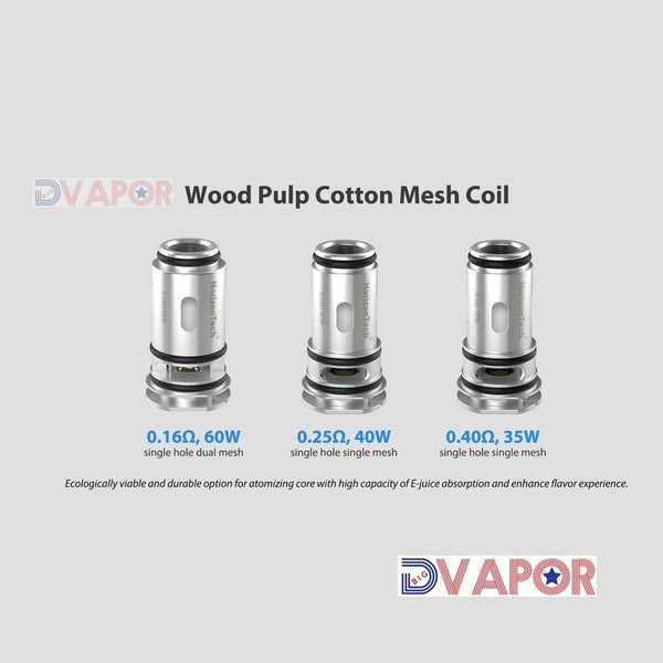 Durandal replacement coil pack for vape, by HorizonTech, showing three metal coils designed for use in vape devices.