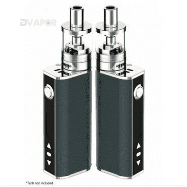 eLeaf iStick 40 Watt TC vaping device with digital display and adjustable temperature control, black hardware image.