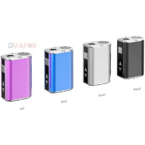 eLeaf Mini iStick vaporizer with built-in 1050mAh battery, compact hardware device for vaping, shown in close-up view