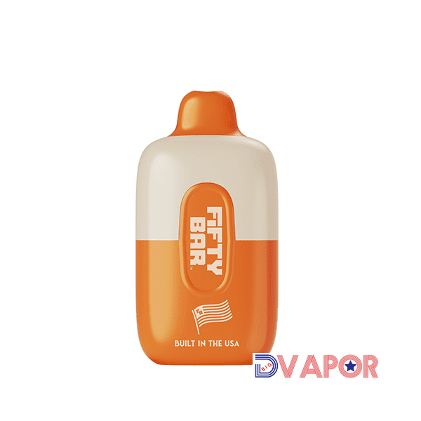 Fifty Bar 6500 Disposable Vape in sleek design with colorful branding and compact shape for easy vaping on the go.