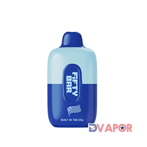 Fifty Bar 6500 Disposable Vape device with sleek design and mouthpiece, featuring the Fifty Bar brand logo.