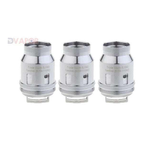 Three FreeMax Kanthal Mesh Pro replacement coils for vape devices, showcasing the coil design and packaging.