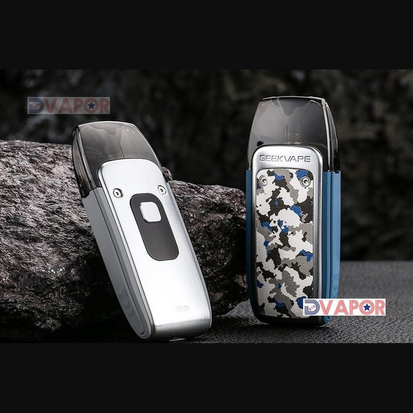 GeekVape AP2 AEGIS pod device in black with ergonomic design and LED indicator, showcasing its compact hardware style.