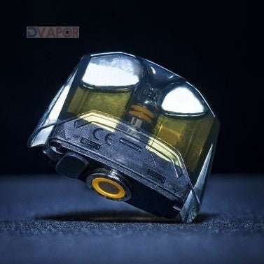 Two GeekVape Aegis Pod Cartridges for vape devices, showing sleek design and branding on the vape part.