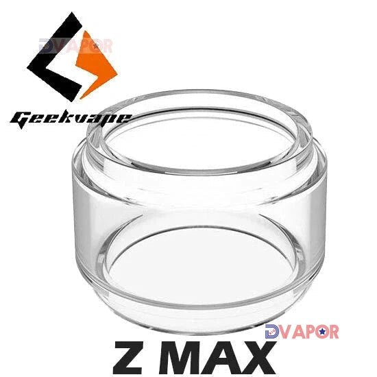 GeekVape Zeus Max Bubble Glass Replacement 4ml for vape tank, clear glass with bubble design, durable and easy to install.