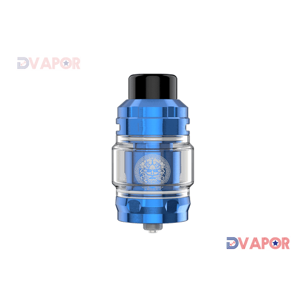 GeekVape Zeus Z Series Sub-Ohm Tank vape part with glass chamber, metal accents, and adjustable airflow for vaping.