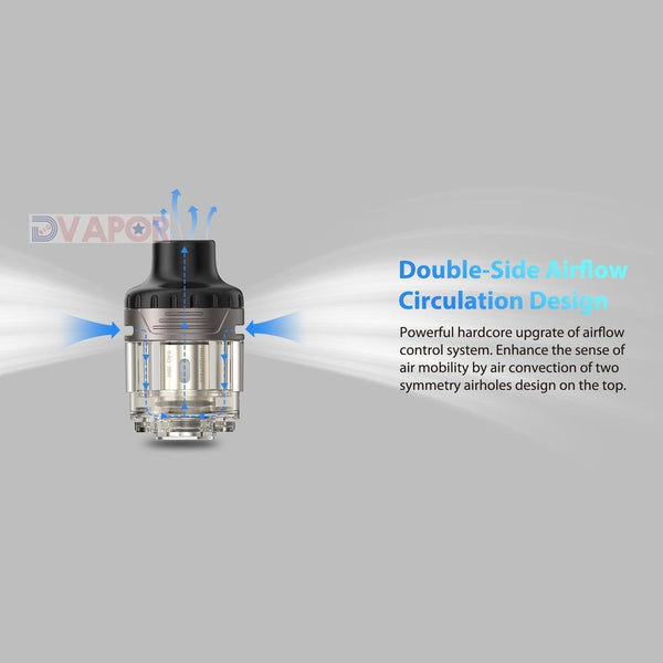 Horizon Tech Durandal replacement vape pod tank with 4ml capacity, clear viewing window, and durable construction.