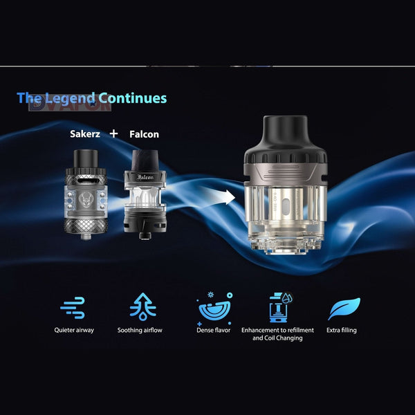 Horizon Tech Durandal replacement pod tank with 4ml capacity, vape part featuring a sleek design and transparent tank.