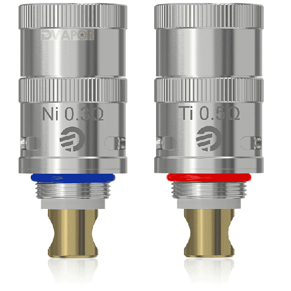 Joyetech Delta II LVC Ni/Ti vape coil heads, nickel and titanium VT coils, 5-pack for electronic cigarettes.