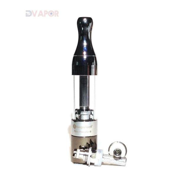Kanger Mini Protank 2 vape part with clear glass tank and metal base, designed for use with Kanger vaping devices.