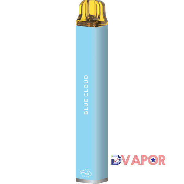 Melo Plus Melatonin-infused disposable vape with zero nicotine, 800 puffs, featuring sleek design and branding by Melo Labs.