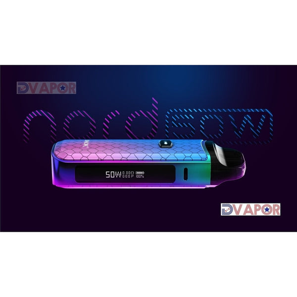 SMOK NORD 50 Watt Kit with sleek hardware, includes vape device, tank, and accessories for portable vaping.