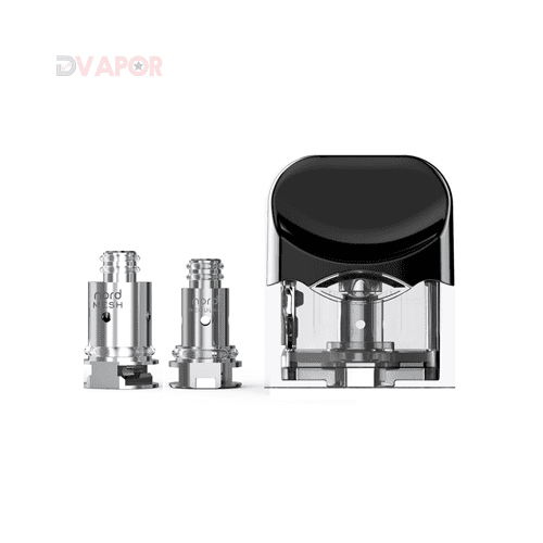 SMOK Nord replacement vape pod with two coils for easy refilling and enhanced flavor from SMOK vaping device.