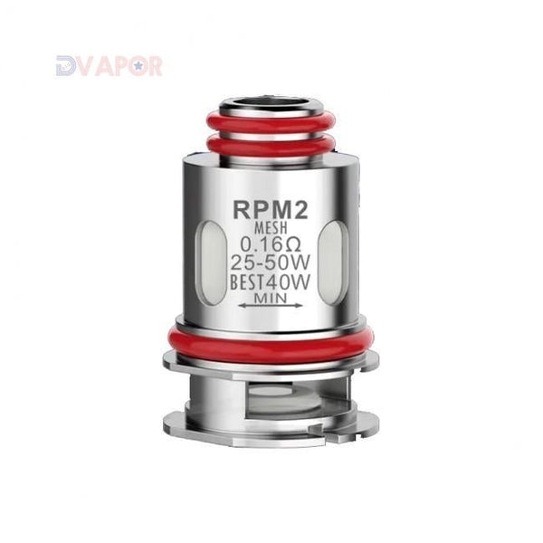 SMOK RPM 2 replacement coils for vape device, showing multiple coil options with threading and coil heads for vaping.