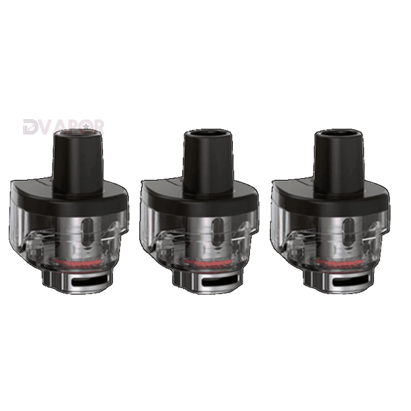 Set of three SMOK RPM80 replacement vape pods for the SMOK RPM80 device, designed for refillable e-liquid use.
