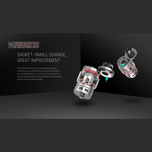 SMOK TFV16 vape tank full kit with extra coils and glass, featuring a sleek design and advanced airflow system.
