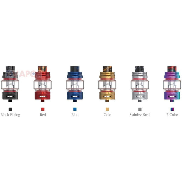 SMOK TFV16 vape tank full kit with extra coils and glass, showcasing the large, durable vape part with sleek design.