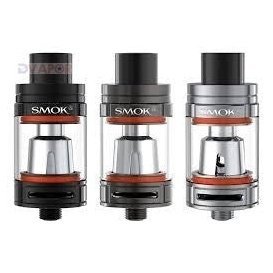 SMOK TFV8 Big Baby Beast vape part with detailed build deck and glass tank for improved vapor production.