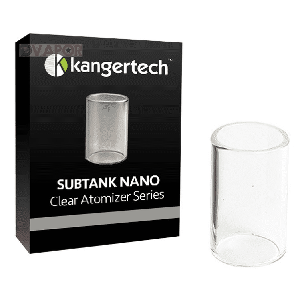 Kanger Subtank Nano replacement glass for vape tank, clear glass tube replacement part for Subtank Nano vaping device.
