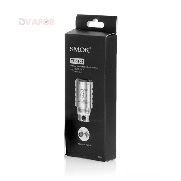 Smok TF-STC2 Stainless Clapton Coils For TFV4 5 Pack
