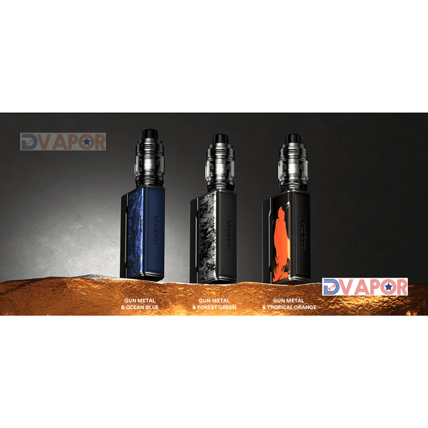 VooPoo Drag 4 Kit with UFORCE-L Tank, complete vaping hardware set featuring sleek mod and large sub-ohm tank.