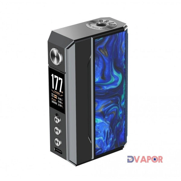 VooPoo Drag 4 mod only, black and silver vaping hardware with sleek design and textured grip, front view.